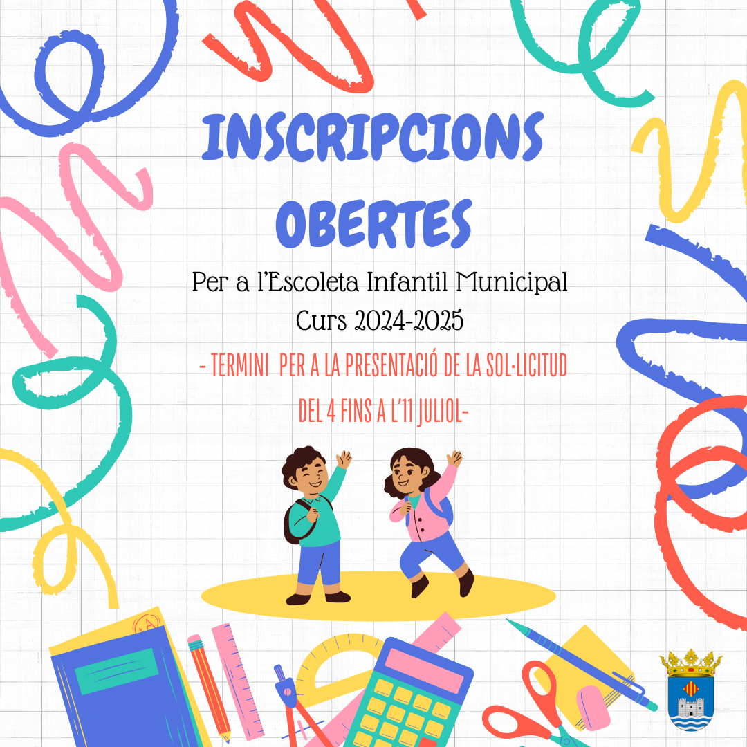 - termini per a la presentacio de la sollicitud del 4 fins a l11 juliol-