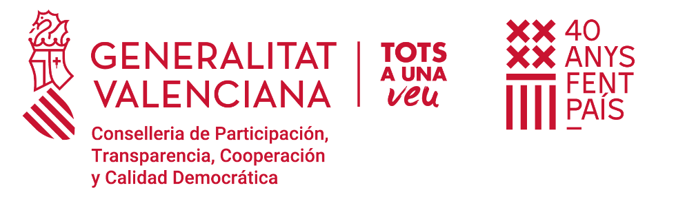 Convivencia Estatuto 40 Aniversario conselleria tots a una veu cast rojo